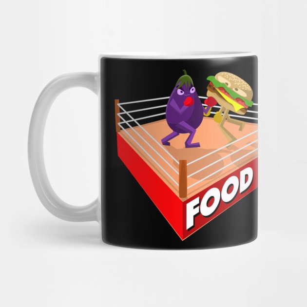 The Ultimate Food Fight by dinomitrondesigns